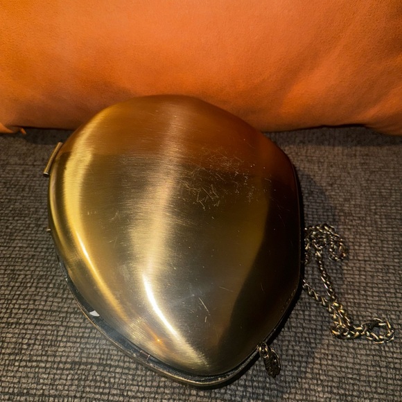 ZARA Bronze metal clasp purse - Picture 5 of 7